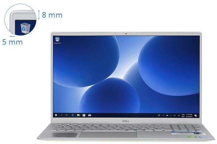 Dell Inspiron 5502 Core i7 1165G7 ram 16GB SSD 512GB  Màu trắng bạc/ vỏ nhôm 15.6 inches FHD IPS — ảnh 5