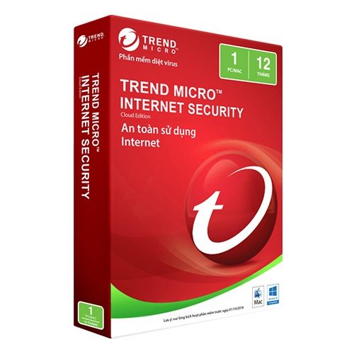 Phần Mềm Diệt Virus Trend Micro Internet Security Bản Quyền 1 PC 12 Tháng - Hàng chính hãng — ảnh 1